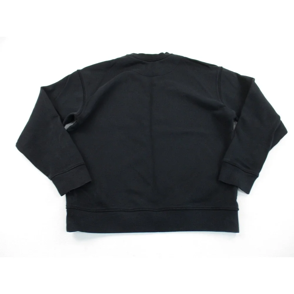 Banana Republic Sweatshirt Mens M Black Crewneck Cotton Blend Relaxed Fit